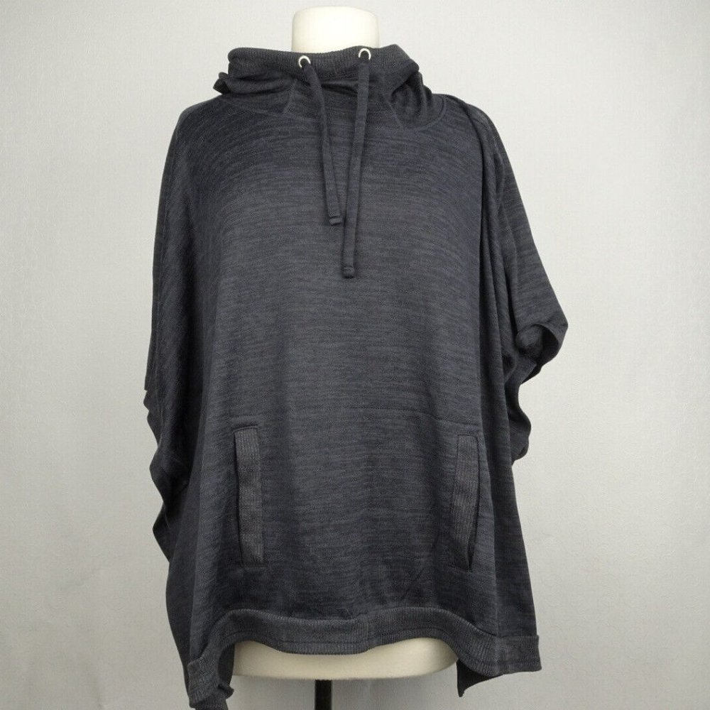 90 Degree by Reflex Size M Hooded Boxy Oversized Hoodie Poncho
